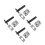 4Ensembles Serrure Inox Anti-Vol Design Caché Pour Porte Argent 4