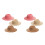 6Pièces Mini Chapeaux Pliables DIY En Pour Poupées 9