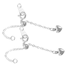 8Pcs Silver Copper Lobster Claw Clasps Chain Extenders for DIY Jewelry