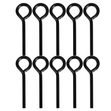 40Pièces Clé Hexagonale Compacte Acier Noir Pour Maintien Porte