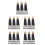 250Pièces Mini Pompons En Cuir Synthétique Noir Pour Clés 4