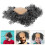 5Pièces Perruques Courtes Grises Afro Pour Costume Cosplay 11