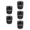 5Pièces Cendrier Compact Plastique Noir Pour Propre 5