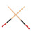 1Paire Baguettes Bois Rouge Manche Ergonomique Stable 1
