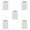 5Pièces Ardoise Blanche PVC Réinscriptible Pour Coaching Jeu De 9