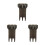 3Pièces Boîte Fléchettes Matériau Résistant Noir Avec Accessoires 7