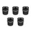 5Pièces Cendrier Compact Plastique Noir Pour Propre 6