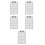 5Pièces Ardoise Blanche PVC Réinscriptible Pour Coaching Jeu De 4