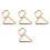 8Pièces Cadre Billard Triangle Bois Beige Pour Jeu Snooker Pool 3