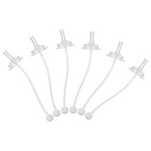 18Pièces Pailles Réutilisables Silicone Sécurisées Pour Gobelets Bébé
