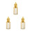 3Pièces Flacons Verre Transportables Pour Usage 5