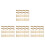 40Pièces Mini Clôture En Bois , Décor Paysage 5