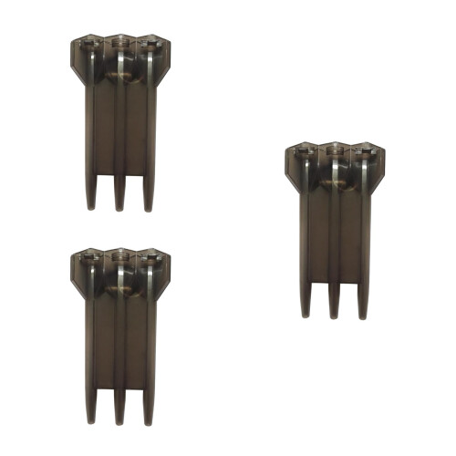 3Pièces Boîte Fléchettes Matériau Résistant Noir Avec Accessoires 2