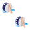2Sets Versatile Musical Percussion Set with Handheld Drums and Mallets 4
