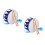 2Sets Versatile Musical Percussion Set with Handheld Drums and Mallets 8