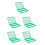 5Pièces Coffret Plastique Vert Pour Lames Microscope Stockage Efficace 10