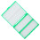 5Pièces Coffret Plastique Vert Pour Lames Microscope Stockage Efficace 3