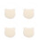 4Pièces Éponge Blanche Muslin Douce Baptême Corps Enfant 8