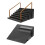 2Pièces Kit Rampe Fingerboard Mini Skatepark Noir Accessoires 1