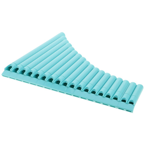 2Ensembles Flûte Musicale Pan 18 Tubes Bleu Débutant Pour École