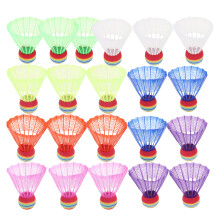 21Pièces Volants Colorés Badminton Outdoor Indoor Anti-Vent