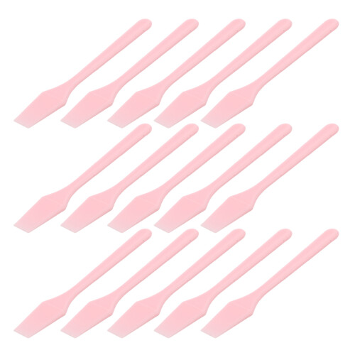 500Pièces Spatules Mini En Plastique Roses Pour