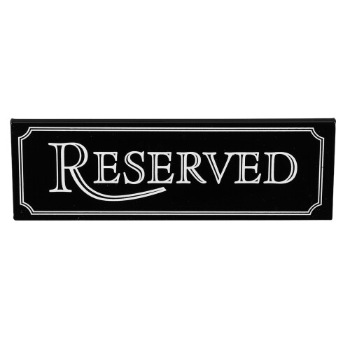 10Pièces Panneaux Suspendus Réservés Noir Pour Restaurant 1