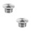 2Pièces Capuchon Réservoir Argent Cnc Aluminium Design Unique 7