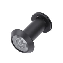 Vision Large 200 Hd Anti-Vol Pour Porte Noir