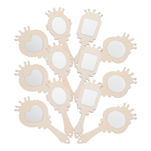 60Pièces En Bois Beige DIY Pour Enfants 1