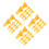 240Pièces Cage De Protection Orange En Plastique Ventilé 10