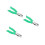 3Pièces Perforateurs Carrés Portable Vert, Précis Pour Projets DIY 4