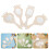 60Pièces En Bois Beige DIY Pour Enfants 10