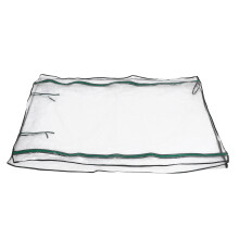 2Pcs Outdoor Mini Greenhouse Cover Transparent PVC with Airflow Mesh