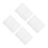 8Pcs White Wool Felting Block Durable Foam Pad for Needlework Projects 8