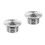 2Pièces Capuchon Réservoir Argent Cnc Aluminium Design Unique 4