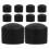 20Pcs Black Plastic Foosball Rod Covers Durable Table Soccer End Caps 1