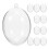 30Pcs Clear Plastic Fillable Ornament Balls for Xmas Tree Decoration 1