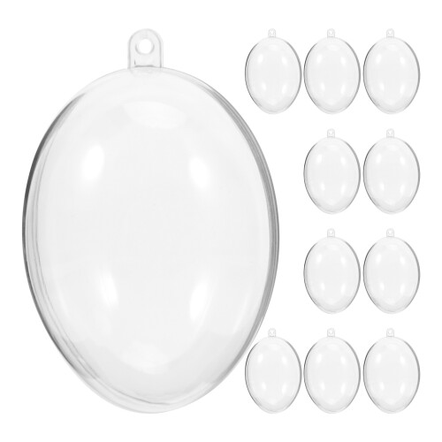 30Pcs Clear Plastic Fillable Ornament Balls for Xmas Tree Decoration
