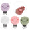 4Pièces Silicone Clips Bébé Sécurisés Style Tournesol 10