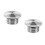2Pièces Capuchon Réservoir Argent Cnc Aluminium Design Unique 8