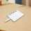 5Pièces Éventails Blancs Mdf Pour Transfert Thermique DIY Graduation 4