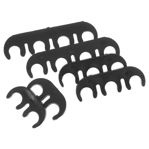 24Pcs Black Plastic Spark Plug Wire Separators Car Engine Organizers