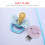 4Pièces Silicone Clips Bébé Sécurisés Style Tournesol 8