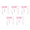 25Pièces Clips Mitaines Bébé Nylon Rose Avec Maintien Cou 5