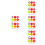48Pcs Lightweight Reflective Volleyball Keychain Pendants 8