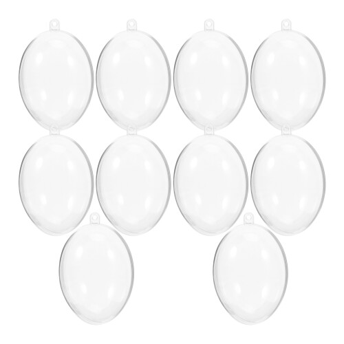 30Pcs Clear Plastic Fillable Ornament Balls for Xmas Tree Decoration 2