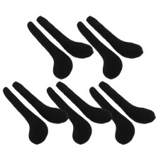 20Pièces Jambes Noires En Peluche Pour DIY, Accessoires Souples
