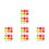 48Pcs Lightweight Reflective Volleyball Keychain Pendants 7