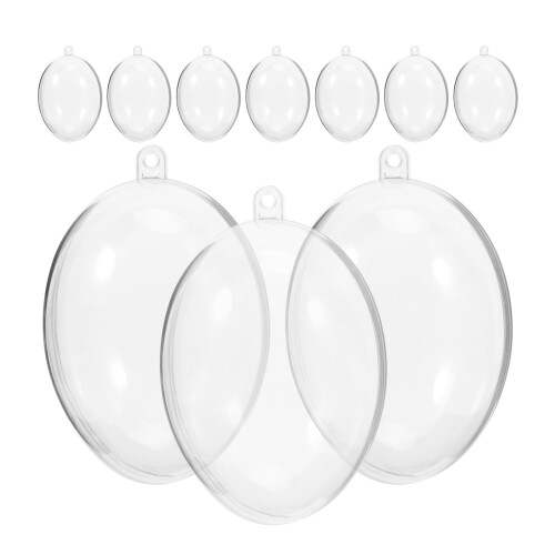 30Pcs Clear Plastic Fillable Ornament Balls for Xmas Tree Decoration 1